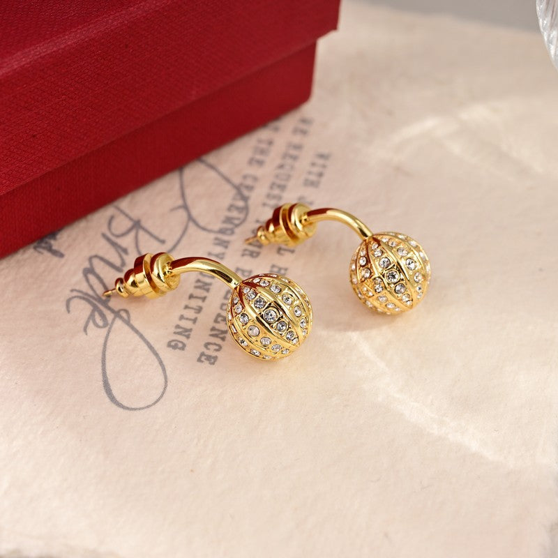 Valentino Diamond 18K Gold Earrings product image 6, provided for visual reference and product detail review