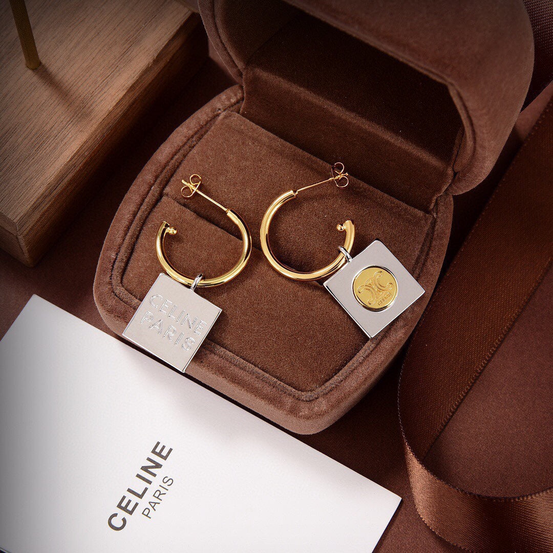 Celine Hoops 18K Gold Earrings product image 7, provided for visual reference and product detail review