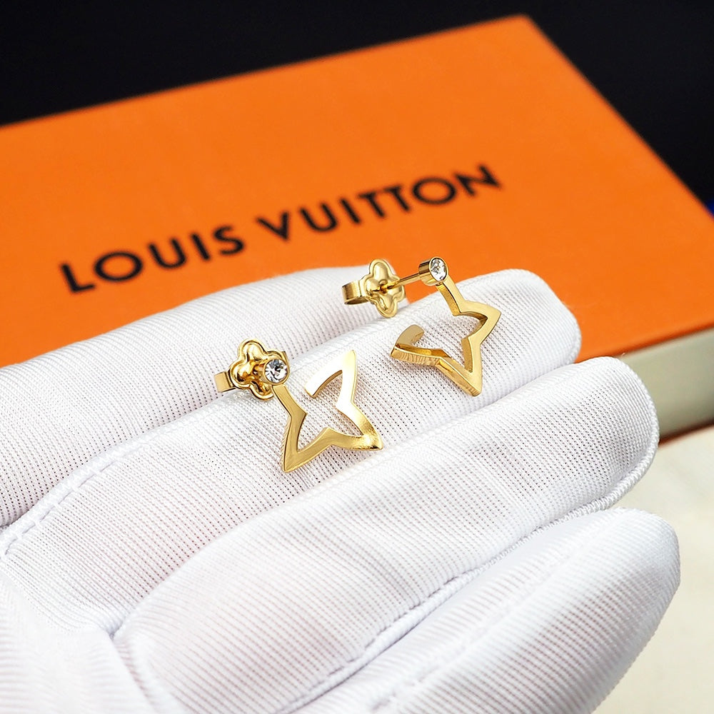 Louis Vuitton Blossom Mini Hoops 18K Gold Earrings product image 12, provided for visual reference and product detail review