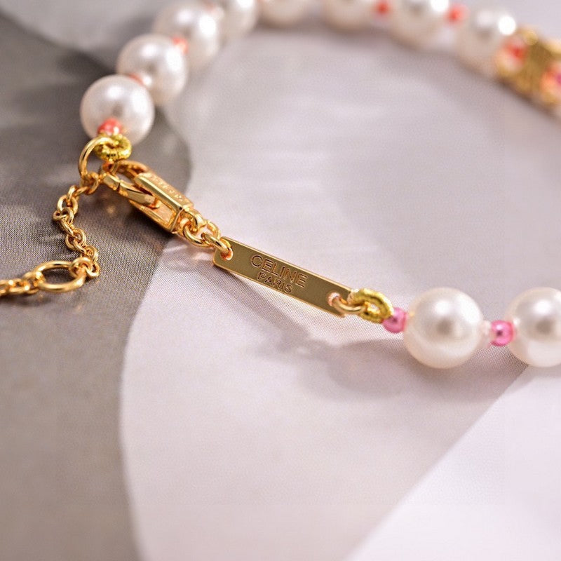 Celine Plage Pearl 18K Gold Necklace product image 4, provided for visual reference and product detail review