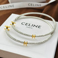Celine Gourmette Crystals 18K Gold Earrings product image 1, provided for visual reference and product detail review