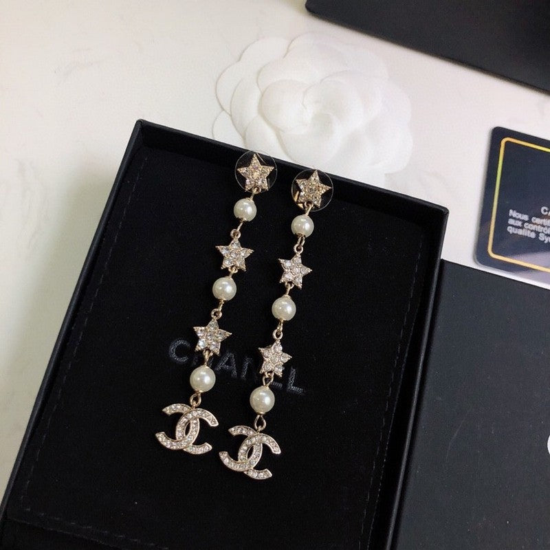 Chanel Long Tassel 18K Gold Earrings product image 7, provided for visual reference and product detail review