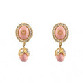Gucci Double Pink Pearls 18K Gold Earrings product image 1, provided for visual reference and product detail review