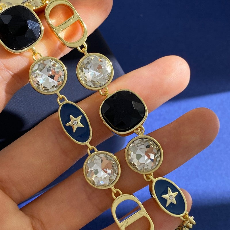 Dior Color Crystal 18K Gold Necklace product image 5, provided for visual reference and product detail review