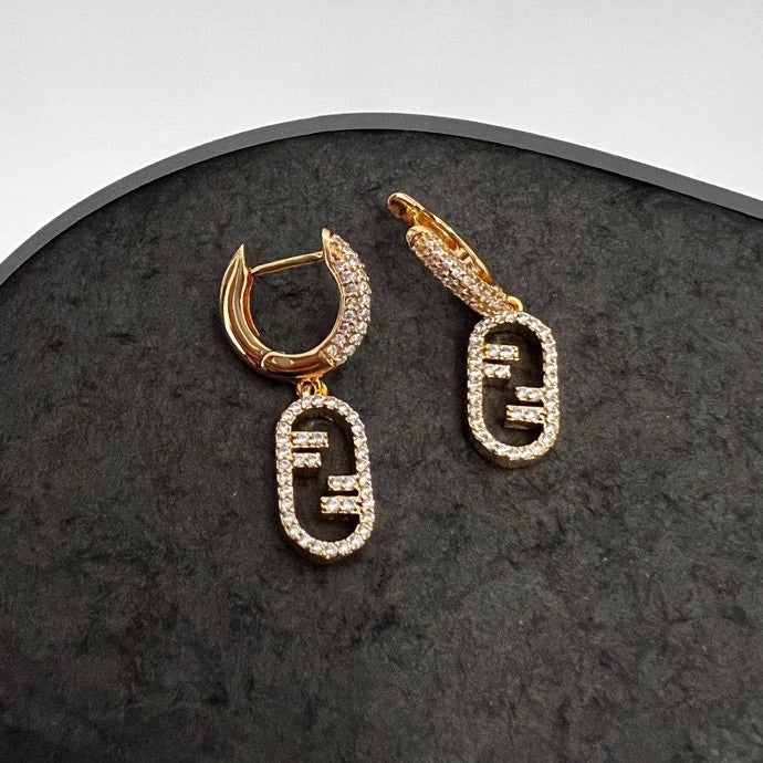 Fendi OLock 18K Gold Earrings product image 6, provided for visual reference and product detail review