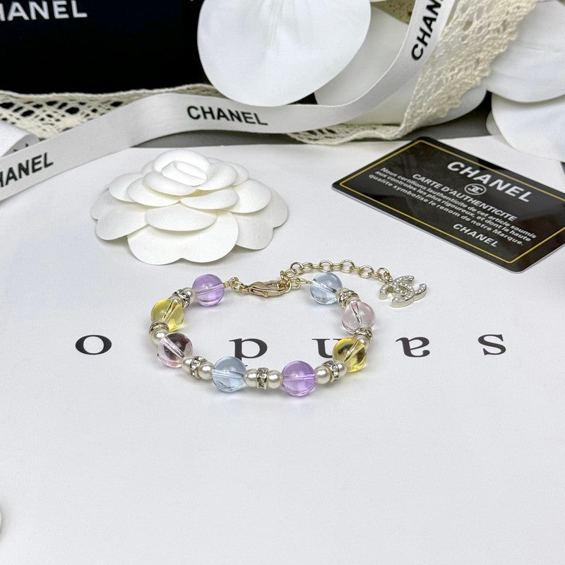Chanel 26C Color Crystal 18K Gold Bracelet product image 8, provided for visual reference and product detail review