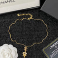 Chanel Flower Crystal 18K Gold Necklace product image 1, provided for visual reference and product detail review