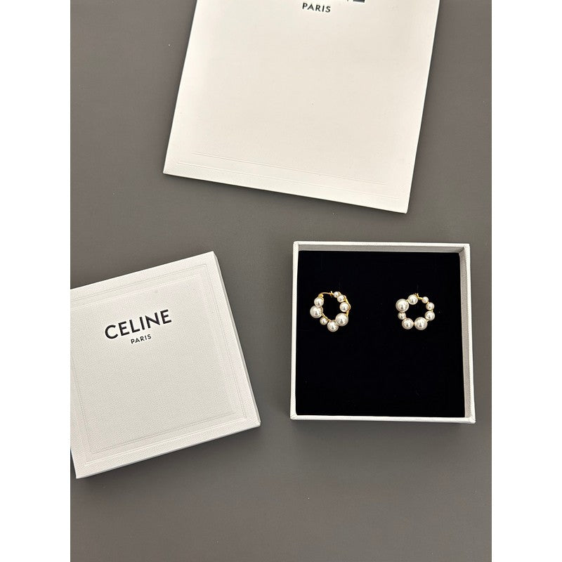 Celine Pearl 18K Gold Earrings product image 7, provided for visual reference and product detail review
