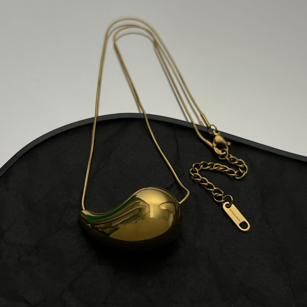 Bvlgari Drop Pendant 18K Gold Necklace product image 7, provided for visual reference and product detail review