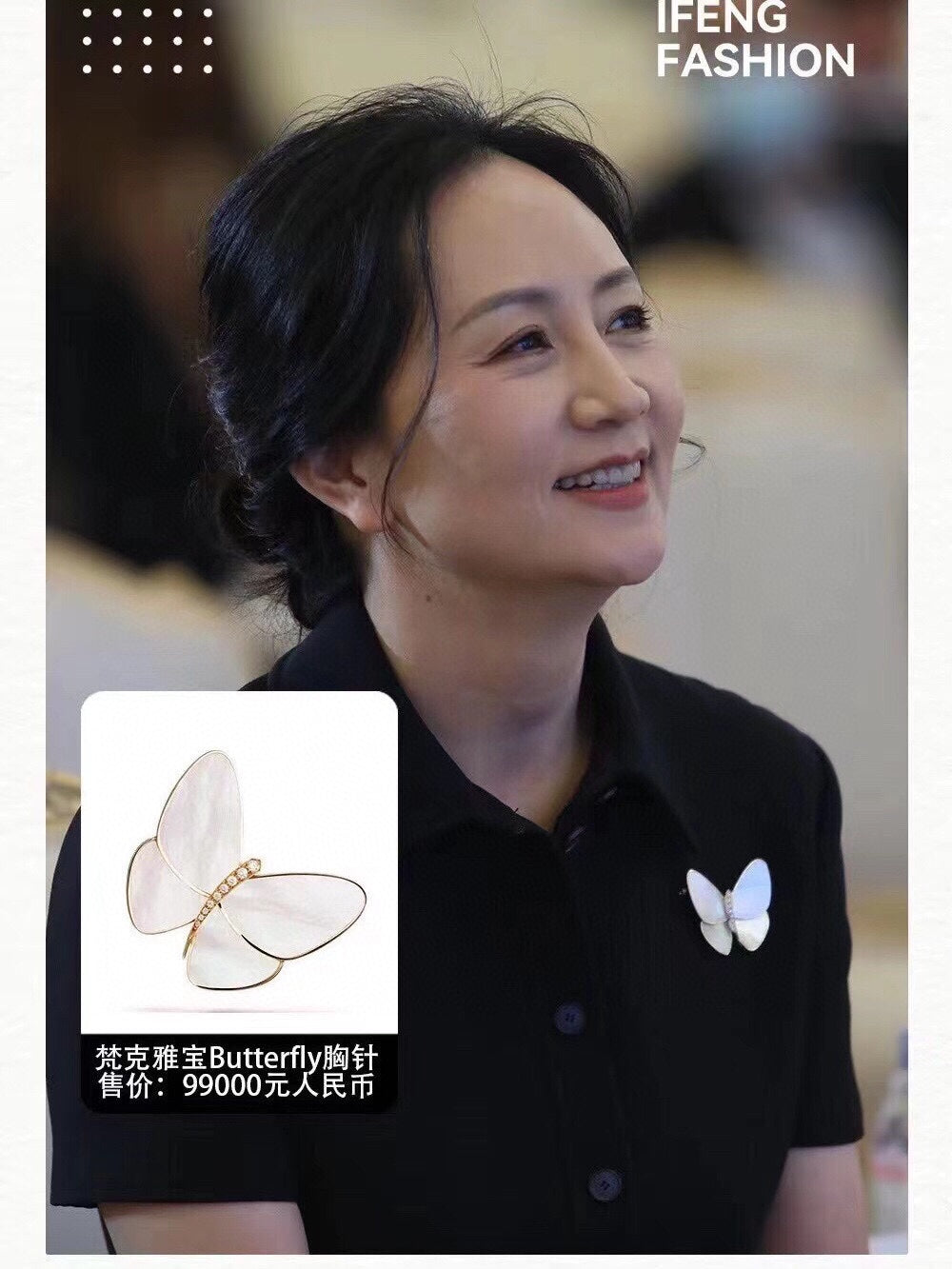 Butterfly 18K Gold Brooch product image 8, provided for visual reference and product detail review