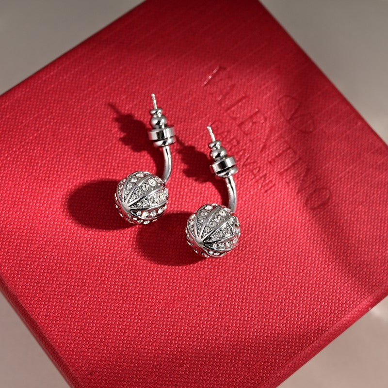 Valentino Diamond 18K Gold Earrings product image 2, provided for visual reference and product detail review