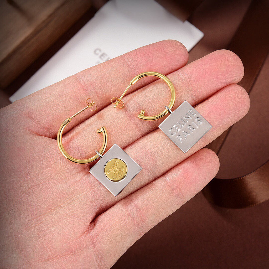 Celine Hoops 18K Gold Earrings product image 8, provided for visual reference and product detail review