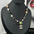 Chanel Crystal Bow 18K Gold Necklace product image 1, provided for visual reference and product detail review