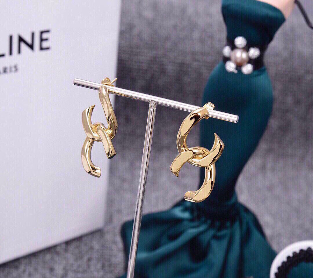 Celine 18K Gold Earrings product image 4, provided for visual reference and product detail review