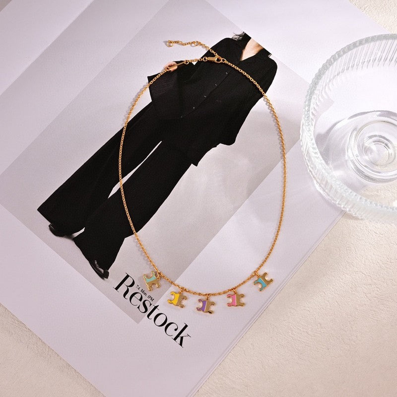 Celine Teen Charms 18K Gold Necklace product image 6, provided for visual reference and product detail review