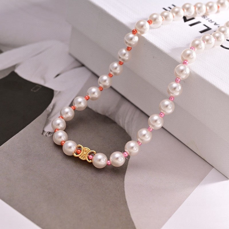 Celine Plage Pearl 18K Gold Necklace product image 5, provided for visual reference and product detail review