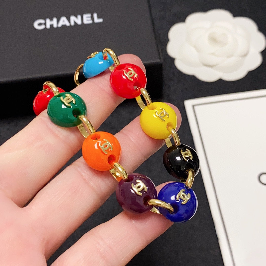 Chanel Color Beads 18K Gold Necklace product image 5, provided for visual reference and product detail review