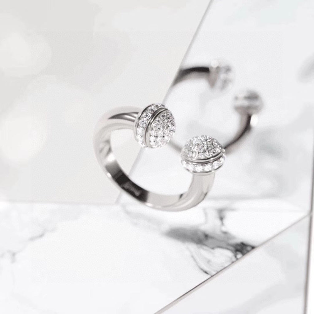 Open 18K White Gold Ring product image 2, provided for visual reference and product detail review