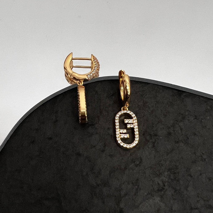 Fendi OLock 18K Gold Earrings product image 7, provided for visual reference and product detail review