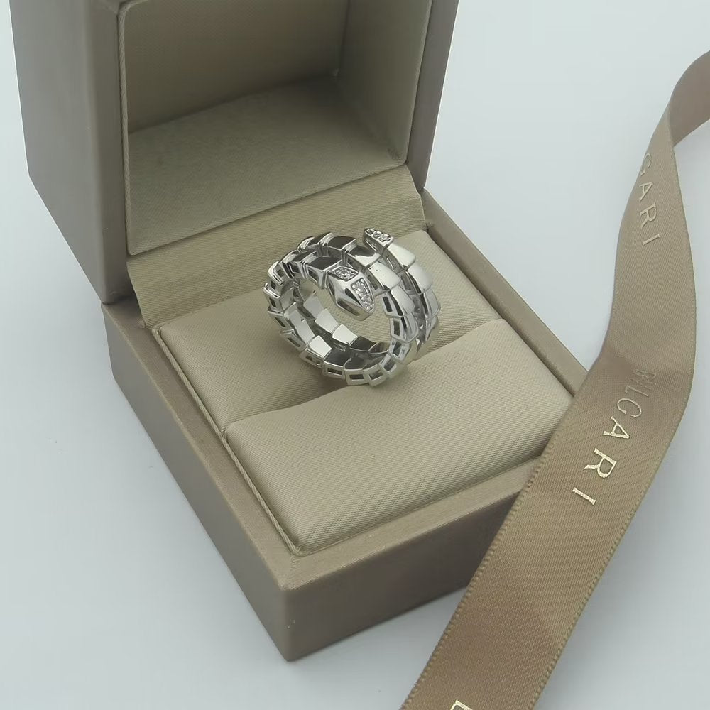 Bvlgari Serpenti Viper Demi Diamond 18K Gold Ring product image 12, provided for visual reference and product detail review
