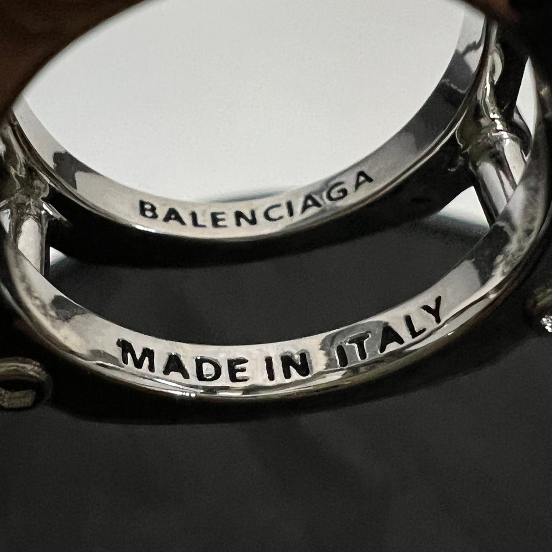 Balenciaga Crystal 18K Gold Ring product image 9, provided for visual reference and product detail review