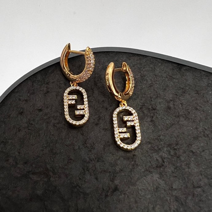 Fendi OLock 18K Gold Earrings product image 8, provided for visual reference and product detail review