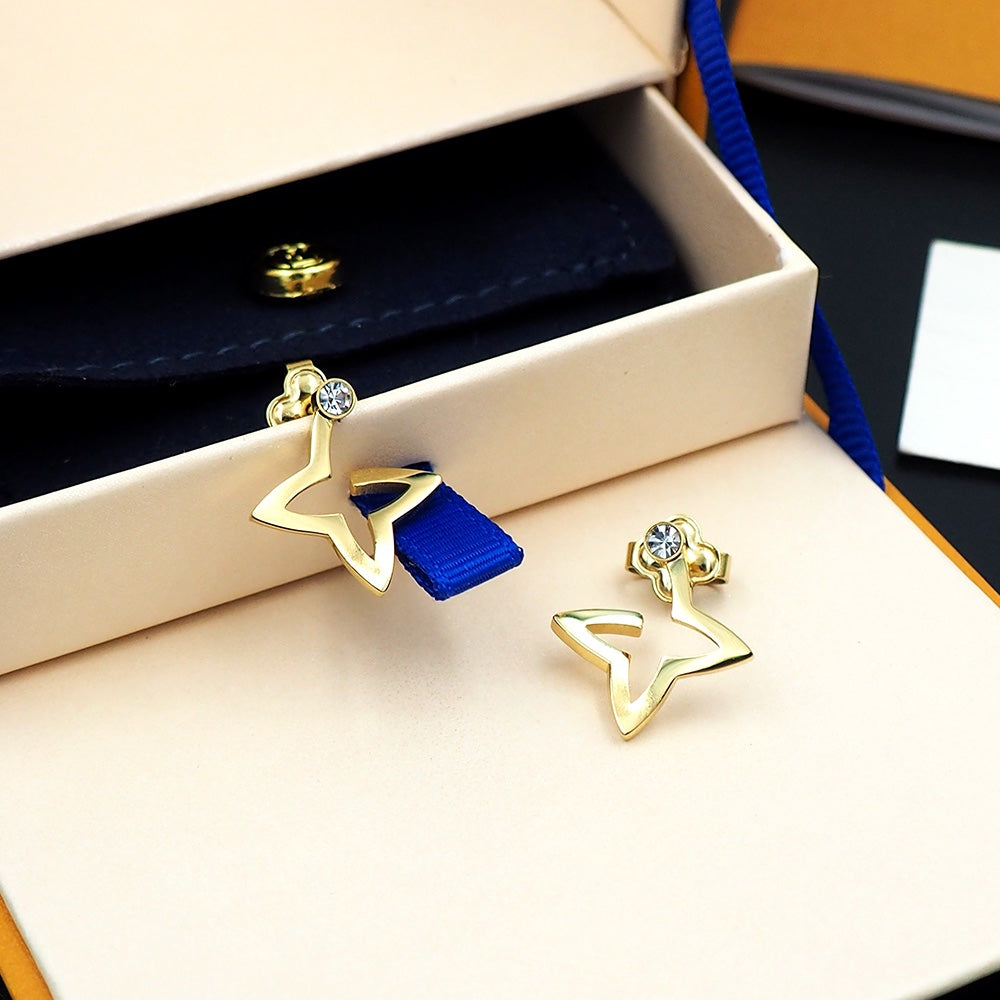 Louis Vuitton Blossom Mini Hoops 18K Gold Earrings product image 14, provided for visual reference and product detail review