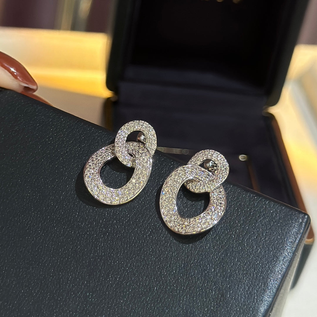 Olympia Diamonds 18K Gold Earrings product image 2, provided for visual reference and product detail review
