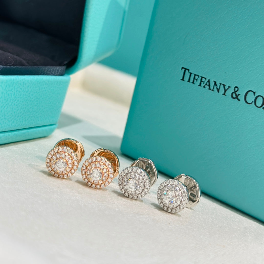 Tiffany Soleste Diamonds 18K White Gold Earrings product image 9, provided for visual reference and product detail review