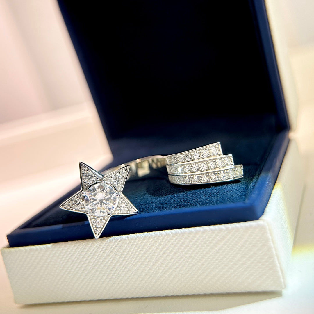 Chanel Comete Diamonds 18K Gold Ring product image 9, provided for visual reference and product detail review