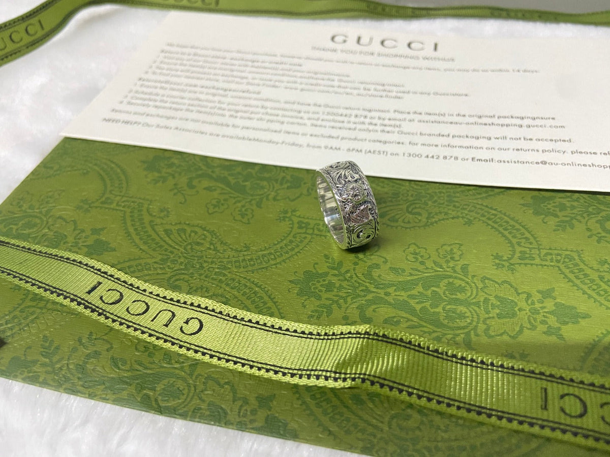 Double Gucci Feline Head Ring product image 3, provided for visual reference and product detail review