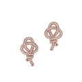 Tiffany Keys Woven Diamond 18K Gold Earrings product image 1, provided for visual reference and product detail review
