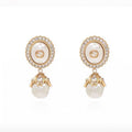 Gucci Double Pearl 18K Gold Earrings product image 1, provided for visual reference and product detail review