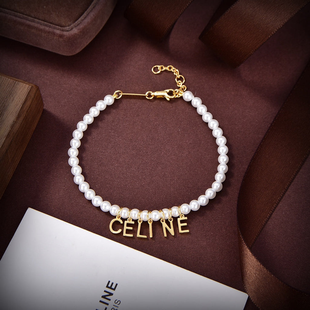 Celine Paris Pearl 18K Gold Necklace product image 9, provided for visual reference and product detail review