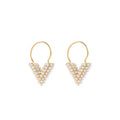 Louis Vuitton Essential V Perle Hoop 18K Gold Earrings product image 1, provided for visual reference and product detail