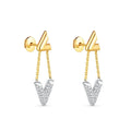 Louis Vuitton Volt Upside Down 18K Gold Earrings product image 1, provided for visual reference and product detail review