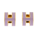 Hermes Mini Pop Purple 18K Gold Earrings product image 1, provided for visual reference and product detail review