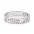 Gucci Double Icon Full Diamonds 18K Gold Ring product image 1, provided for visual reference and product detail review