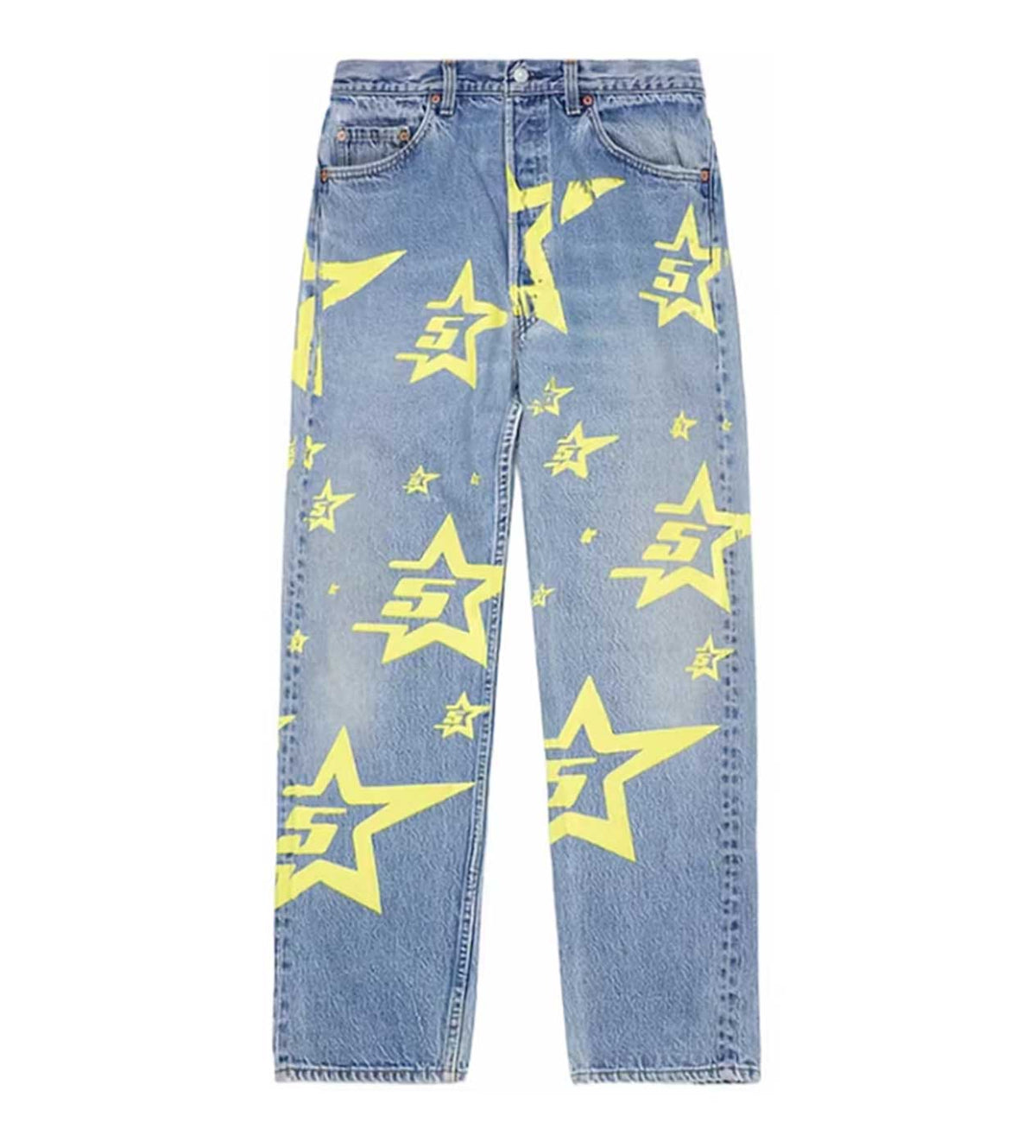 Sp5der 5STAR Vintage 501 Light Blue Denim product image 1, provided for visual reference and product detail review