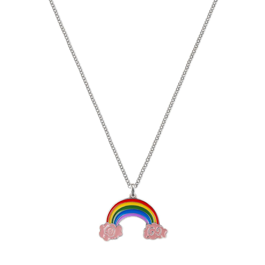 Double Gucci Rainbow Pendant Necklace product image 1, provided for visual reference and product detail review